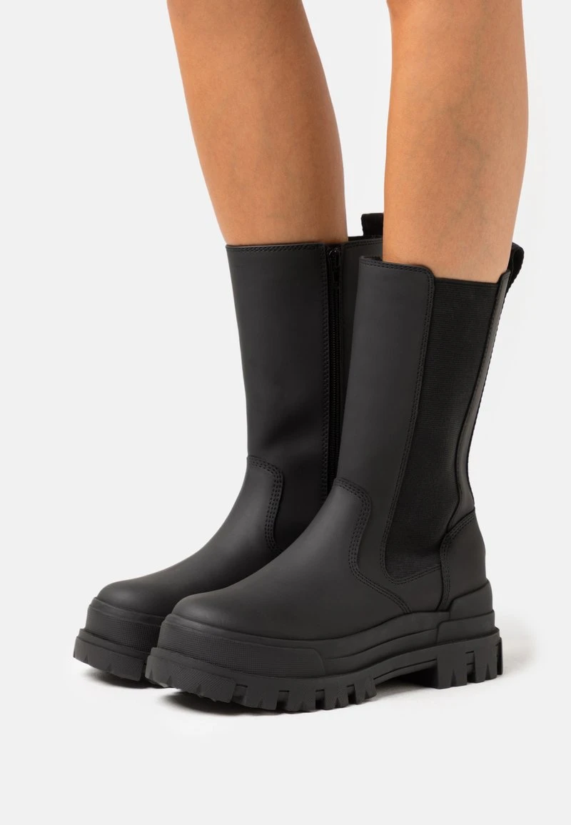 Buffalo ASPHA CHELSEA - Plateaustiefel - Black 1 Buffalo ASPHA CHELSEA - Plateaustiefel - Black