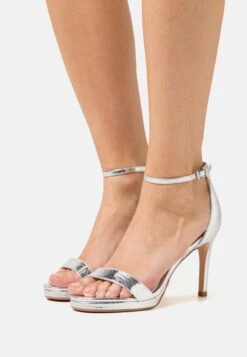 Buffalo MONROE 2 - High Heel Sandalette - Snake Silver