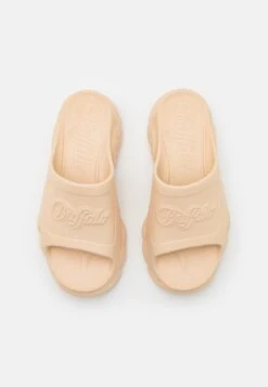 Buffalo SLIDE - Pantolette Flach - Cream -Buffalo Verkaufsgeschäft 112f39b109f24b4e82ad8ebc5bdf095d
