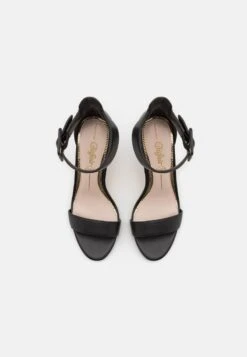 Buffalo VEGAN JEAN ANKLE - High Heel Sandalette - Black -Buffalo Verkaufsgeschäft 145c1d154e1742199e5d5dd960aa832a