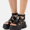 Buffalo VEGAN ASPHA - Plateausandalette - Black