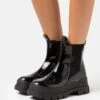 Buffalo ASPHA CHELSEA MID - Plateaustiefelette - Black