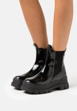 Buffalo ASPHA CHELSEA MID - Plateaustiefelette - Black