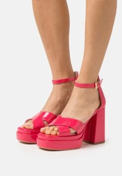 Buffalo VEGAN MAY CROSS - High Heel Sandalette - Hot Pink
