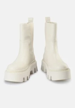 Buffalo FLORA SOCK - Plateaustiefel - Cream -Buffalo Verkaufsgeschäft 343bedf1ef39440c89724467a4c681dc