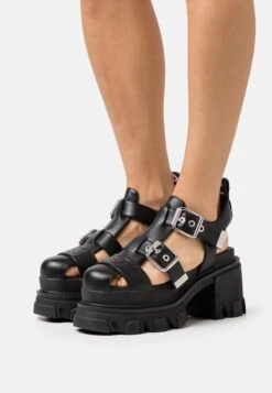 Buffalo RIOT TRAWL - High Heel Sandalette - Black