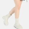 Buffalo FLORA SOCK - Plateaustiefel - Cream