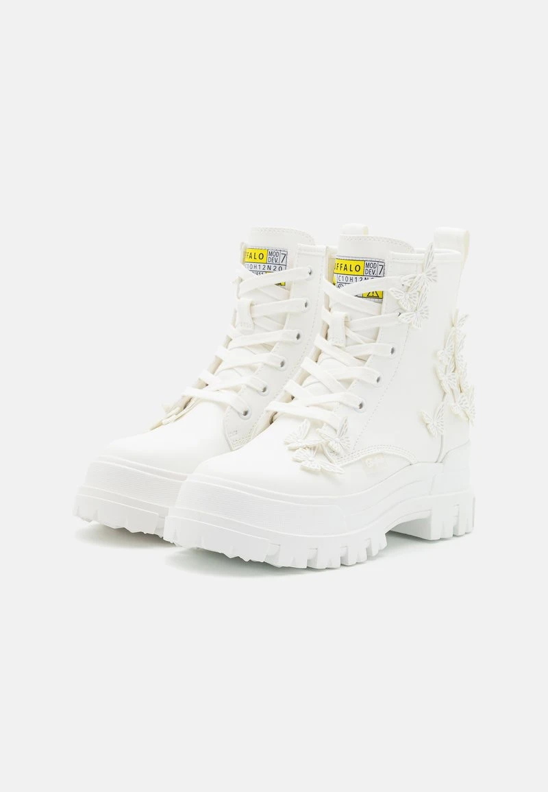 Buffalo ASPHA BUTTERFLIES - Plateaustiefelette - White 3 Buffalo ASPHA BUTTERFLIES - Plateaustiefelette - White – Bild 3