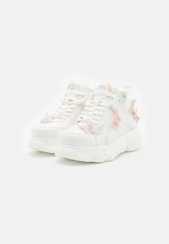 Buffalo CORIN BUTTERFLIES - Sneaker Low - White/multi-cloured -Buffalo Verkaufsgeschäft 5d3b6b0e813e4992b76b4b1dbc460715