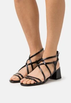 Buffalo VEGAN CAGE - Riemensandalette - Black