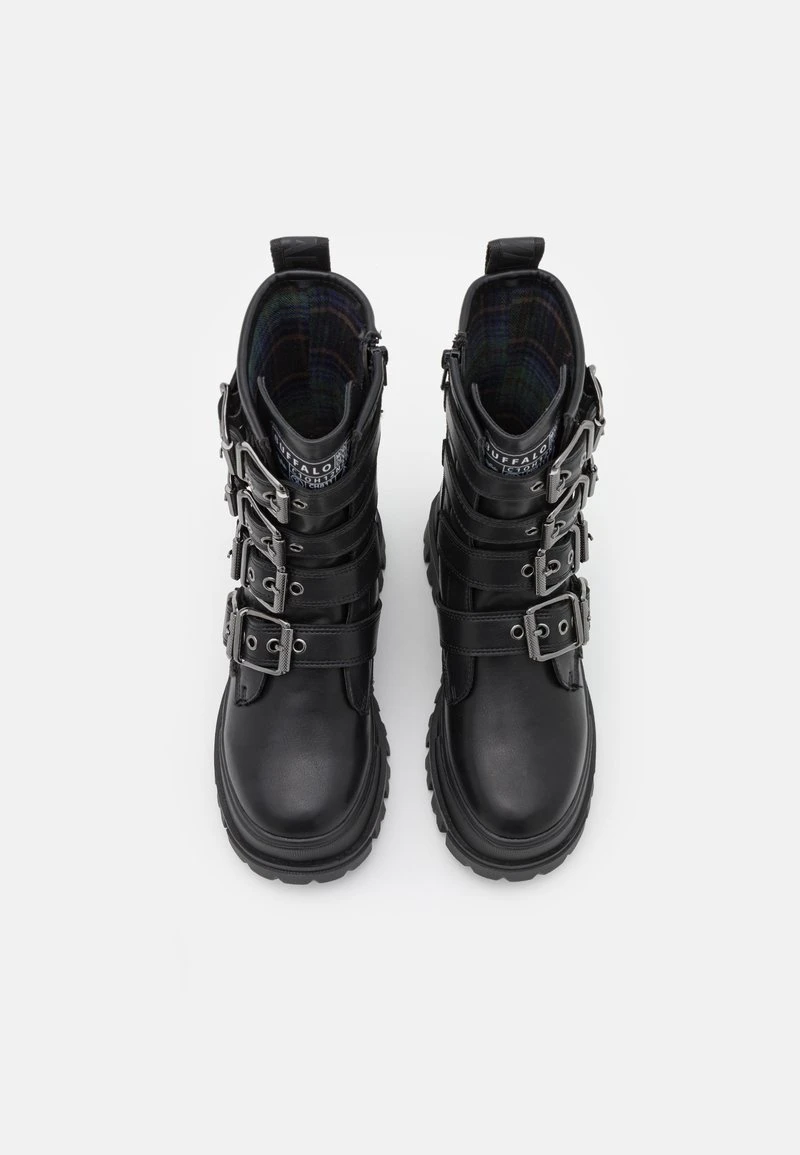Buffalo ASPHA BIKE HI - Plateaustiefel - Black 6 Buffalo ASPHA BIKE HI - Plateaustiefel - Black – Bild 6