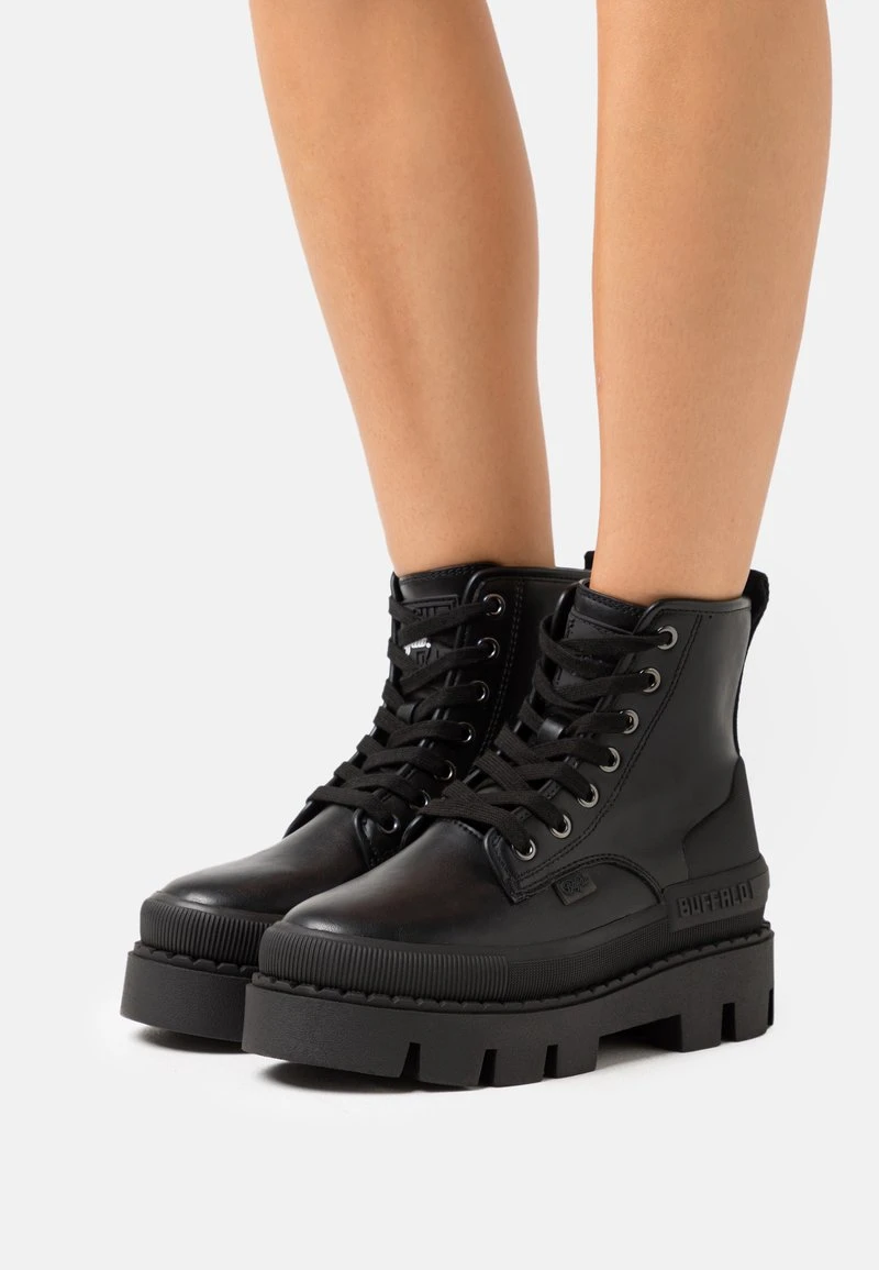 Buffalo RAVEN LACEUP HI - Schnürstiefelette - Black 1 Buffalo RAVEN LACEUP HI - Schnürstiefelette - Black