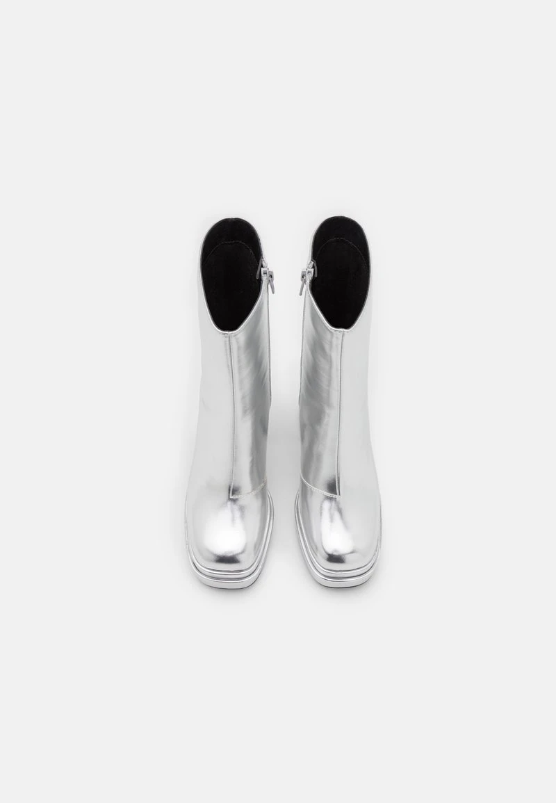 Buffalo MAY ZIP BOOT MID - High Heel Stiefelette - Silver 6 Buffalo MAY ZIP BOOT MID - High Heel Stiefelette - Silver – Bild 6