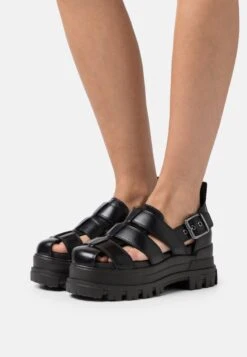 Buffalo ASPHA - Plateausandalette - Black