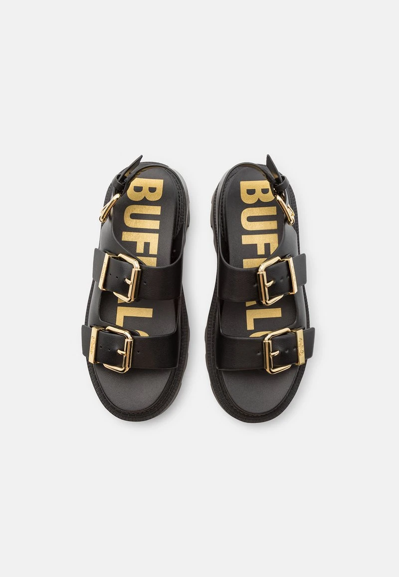 Buffalo FLORA ON - Plateausandalette - Black 6 Buffalo FLORA ON - Plateausandalette - Black – Bild 6