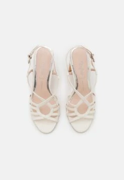 Buffalo VEGAN JEAN VAMP - High Heel Sandalette - White -Buffalo Verkaufsgeschäft 8af4d9fc2ac644519b3683a4cce96949