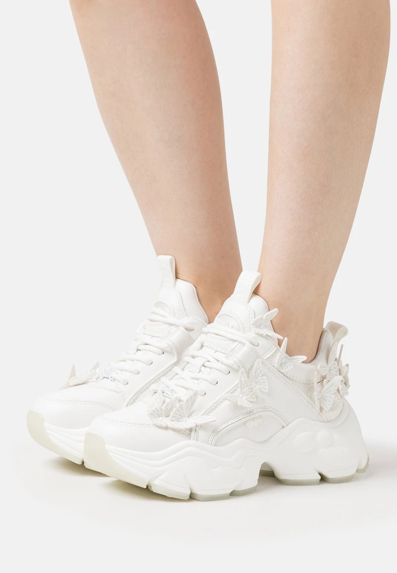 Buffalo BINARY - Sneaker Low - White/mermaid 1 Buffalo BINARY - Sneaker Low - White/mermaid