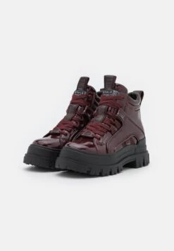 Buffalo ASPHA MID LACEUP - Schnürstiefelette - Bordeaux -Buffalo Verkaufsgeschäft 973572eaf63c4877a483916feed8eb05