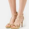 Buffalo VEGAN SERENA BOW - High Heel Sandalette - Gold-coloured