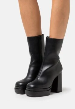 Buffalo MAY ZIP BOOT MID - High Heel Stiefelette - Black