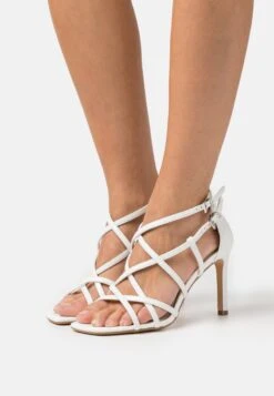 Buffalo BLAIR CAGE VEGAN - Riemensandalette - White