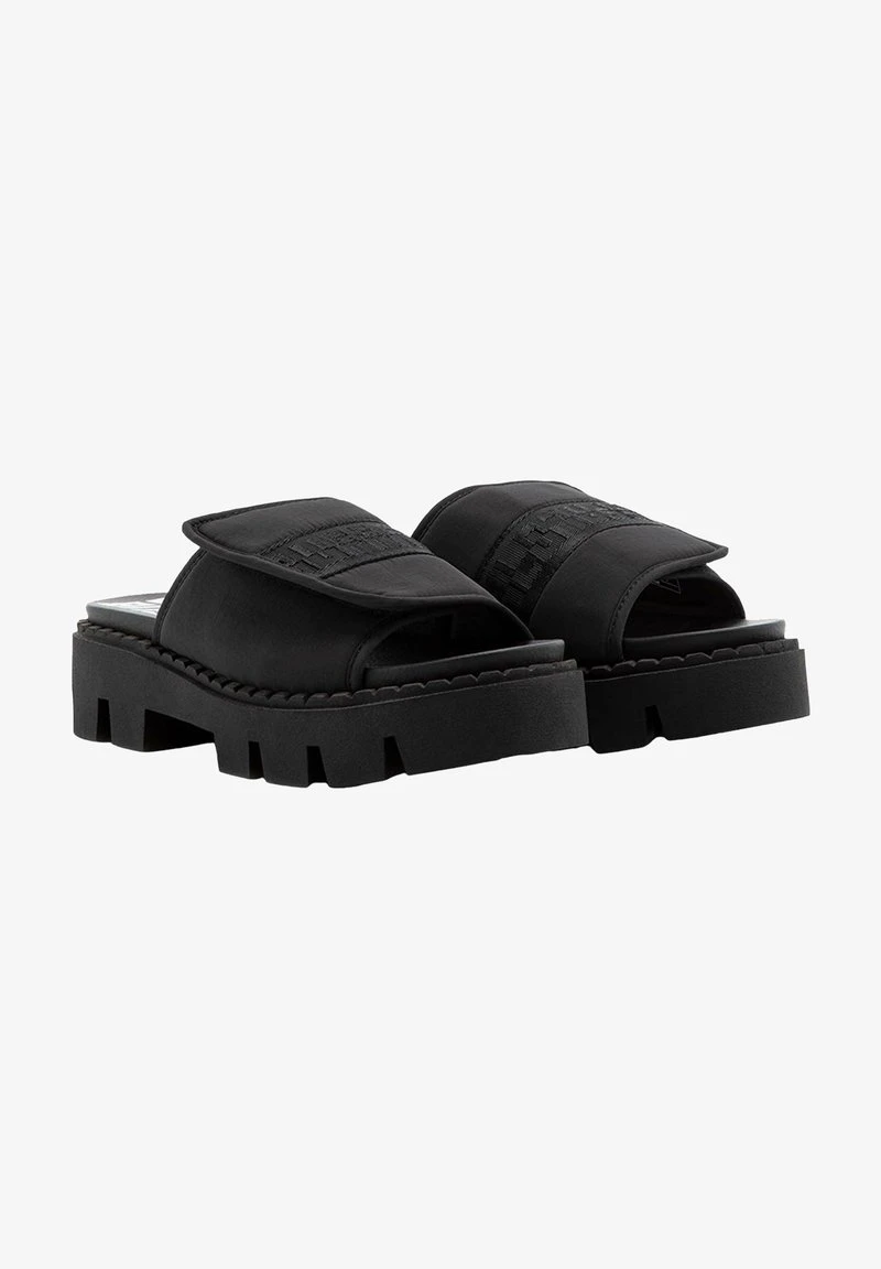 Buffalo Pantolette Flach - Black 1 Buffalo Pantolette Flach - Black