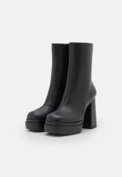 Buffalo MAY ZIP BOOT MID - High Heel Stiefelette - Black -Buffalo Verkaufsgeschäft e906cd470d9e421eb5da8b198b9ace41