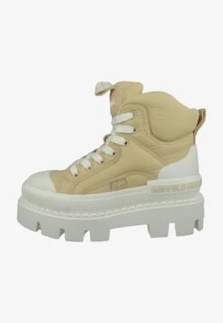 Buffalo RAVEN - Plateaustiefelette - Cream